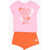 Nike Printed T-Shirt And Skort Set Orange