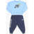 Nike Fleeced Cotton Blend Joggers And Crew-Neck Sweatshirt Set Light Blue