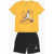 Nike Air Jordan Printed T-Shirt And Shorts Set Yellow