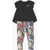 Nike Printed Leggings And Asymmetrical T-Shirt Set Multicolor