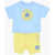 Converse All Star Chuck Taylor T-Shirt And Shorts Set With Contrastin Light Blue