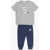 Nike Joggers And Printed T-Shirt Set Blue