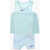 Nike Pleated Tank Top And Shorts Set Light Blue