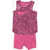 Nike Patterned Tank Top And Shorts Set Pink