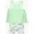 Nike Pleated Tank Top And Shorts Set Green