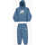 Nike Solid Color Hoodie And Joggers Futura Set Blue