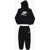 Nike Fleeced-Cotton Futura Sweatshirt And Joggers Set Black