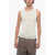 AMI ALEXANDRE MATTIUSSI Viscose Blend Tank Top White