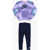 Nike Gradient Sweatshirt Solarized And Solid Color Leggings Set Blue