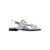 Ganni Ganni Metallic Feminine Buckle Ballerinas SILVER