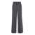 P.A.R.O.S.H. Grey High-Waisted Tailored Pants With Concealed Closure In Fabric Woman GREY