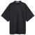 Alexander Wang Alexander Wang Oversized Unisex Polo T-Shirt W/ Dome Logo Patch Clothing Black