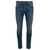 Jacob Cohen Blue Five-Pocket Jeans With Branded Bandanna In Stretch Cotton Denim Man BLUE