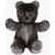 Philipp Plein Real Fur Teddy Bear 40 Soft Toy With Rhinestone Embellished Gray