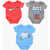 Nike Printed Set 3 Bodysuits Multicolor