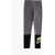 Nike Tight Fit Contrasting Logo-Printed Leggings Gray