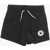 Converse All Star Chuck Taylor Drawstring Waist 2 Pockets Shorts Black