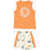 Nike Printed Shorts And Tank Top Set Orange