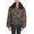 RANDOM IDENTITIES Camo-Printed Padded Jacket With Faux-Furred Collar Military Green