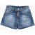 DSQUARED2 Visible Stiching 5-Pockets Shorts Blue