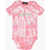 DSQUARED2 Tie-Dye Effect Short Sleeve Bodysuit Pink