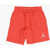 Nike Air Jordan Fleeced Cotton Shorts With Embroidered Logo Red