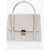 Maison Margiela Two-Tone Cotton And Leather Hand Bag Beige