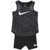 Nike Dri-Fit Biker Shorts And Tank Top Set Black