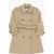 Burberry Kids Double Breast Trench With Belt Brown