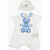 Fendi Embroidered Bodysuit And Beanie Set White