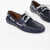 Ralph Lauren Leather Merton Boat Deck Shoes Blue