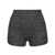 Pinko Pinko Germinazione Gray Wool-Blend Shorts With Rhinestones GREY