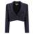 Chloe Chloé Cropped "Spencer" Jacket In Wool Grain De Poudre BLUE