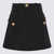 Balmain Balmain Black Cotton-Viscose Blend Skirt Black