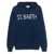 Mc2 Saint Barth MC2 Saint Barth Jake Blue Wool Sweater With White Lettering And Hood BLUE