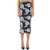 ROTATE Birger Christensen Floral Pencil Skirt BLACK