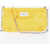 Maison Margiela Mm11 Leather Quilted Clutch With Removable Shoulder Straps Yellow