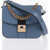 Maison Margiela Two-Tone Crossbody Bag Light Blue