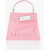 Maison Margiela Mm11 Leather Bag With Logoed Clip Fastening Pink