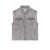 Versace Denim sleeveless jacket with ripped profiles Grey