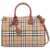 Burberry 'Check Media Bowling Bag' BRIAR BROWN