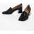 Maison Margiela Leather Loafers With Cut-Out Details Heel 6 Cm Black