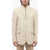 CORNELIANI Id Multipocketed Linen Blazer With Removable Chest Piece Beige