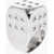 Maison Margiela Mm6 Brass Rings With Gaming Dice Desing Silver