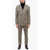 CORNELIANI Cc Collection Double-Breasted Virgin Wool Suit With Houndsto Brown