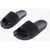 Maison Margiela Logoed Tabi Slides Black