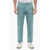 CORNELIANI Cotton Pants With Buttons Detailing Light Blue