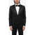 CORNELIANI Cc Collection Satin Peak Lapel Cerimonia Reward Jacquard Bla Black