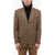 CORNELIANI Cc Collection Virgin Wool Blazer With District Check Motif Brown