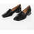 Maison Margiela Leather Loafers With Cut-Out Details Black